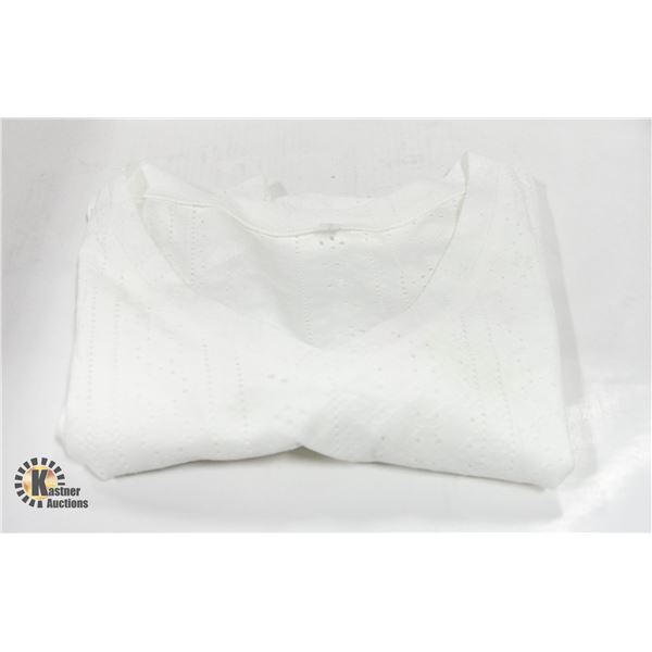 NEW LARGE WOMENS SUMMER SHIRT WHITE
