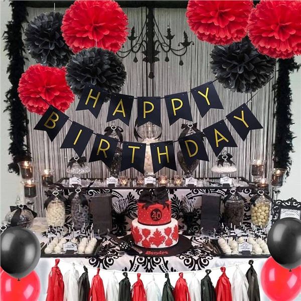 Rock and Roll Themed Birthday Party Decoration