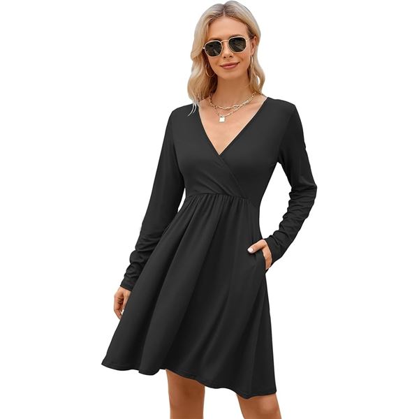 BRAND NEW AUSELILY WOMENS DRESS BLACK 2XL