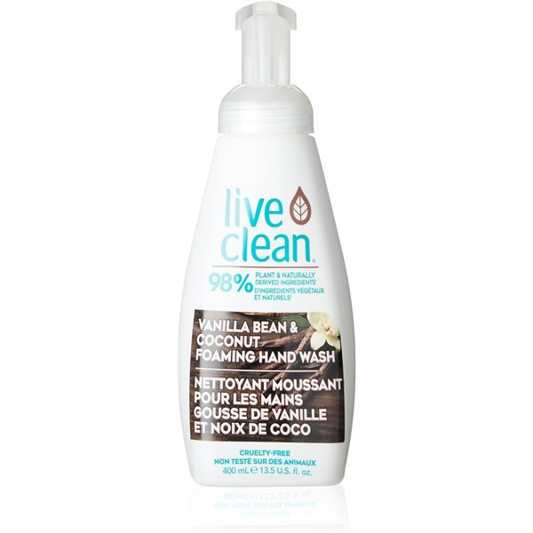 BRAND NEW 400ML LIVE CLEAN VANILLA BEAN & COCONUT
