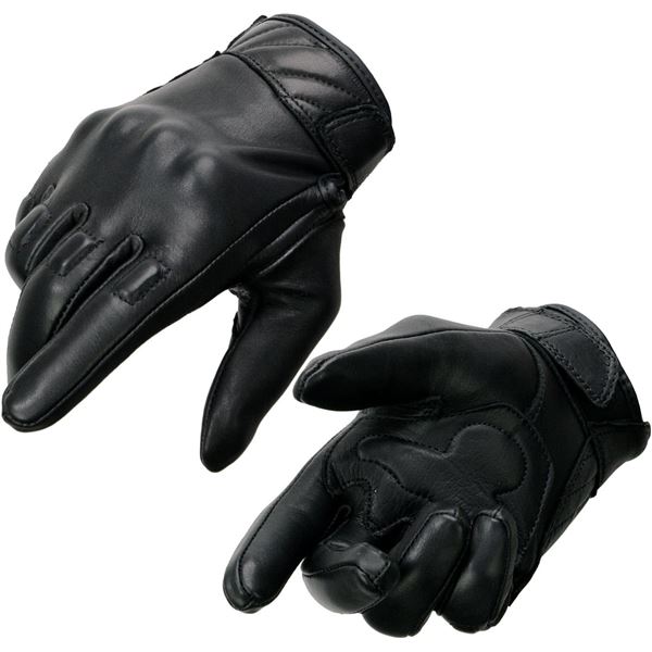 NEW MILWAUKEE LEATHER BLACK XL RIDING GLOVES