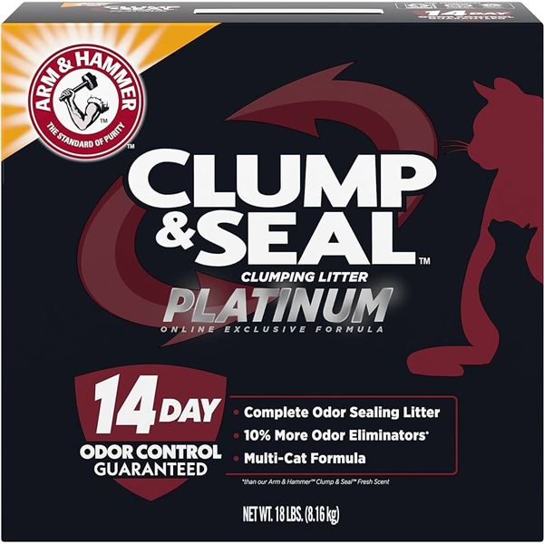 BRAND NEW 18 LBS ARM AND HAMMER CLUMPING LITTER