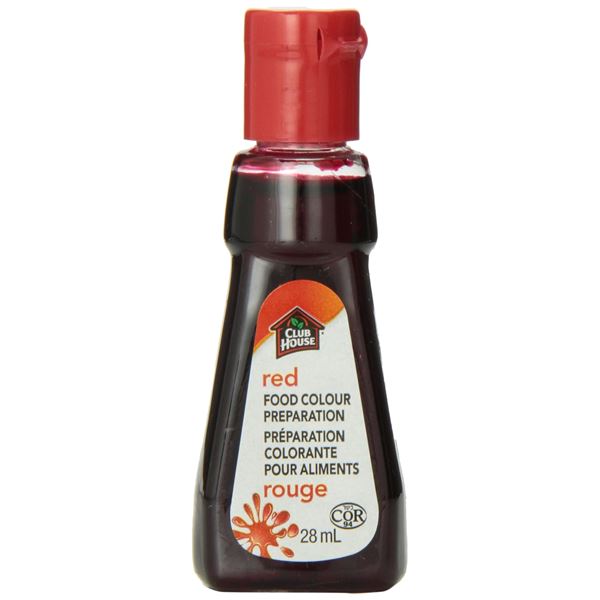 NEW BAG OF 2 X 28ML CLUB HOUSE RED FOOD COLOR