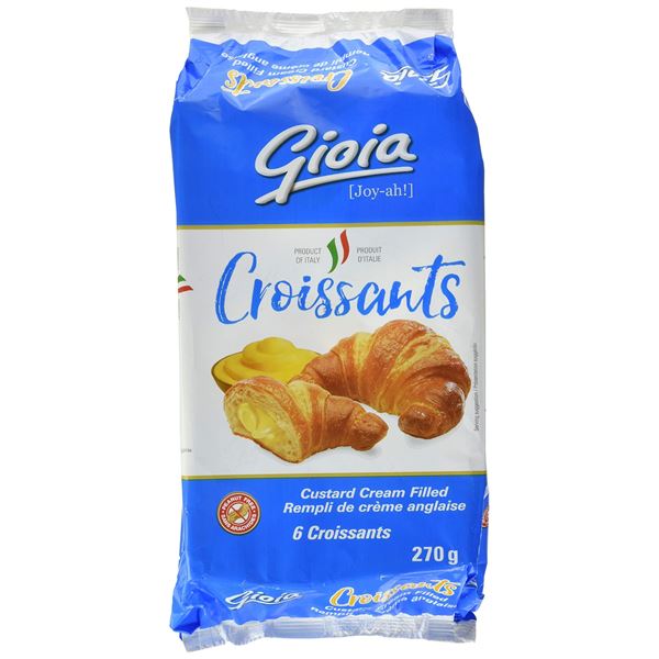 NEW 270G GIOIA CUSTARD CREAM FILLED CROISSANTS