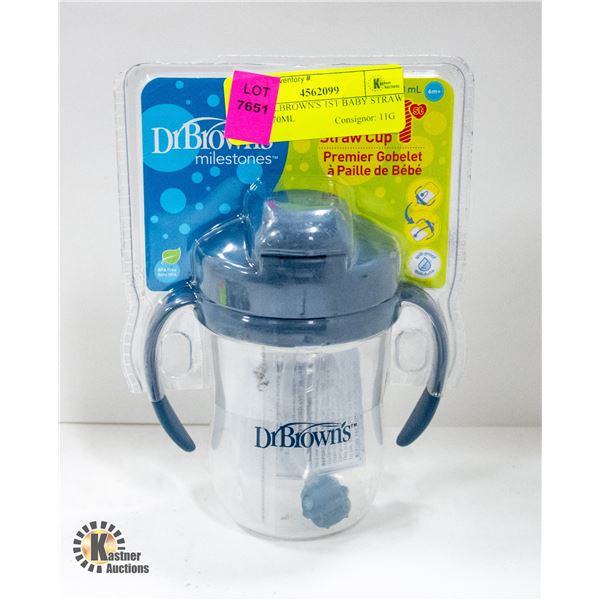 NEW DR.BROWN'S 1ST BABY STRAW CUP - 270ML