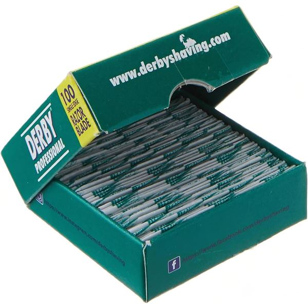 NEW 100PCS DERBY PROFESSIONAL SINGLE EDGE RAZOR
