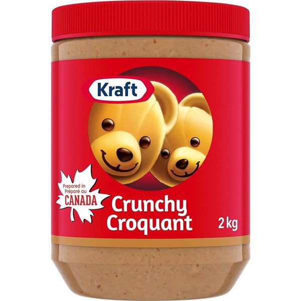 NEW 2KG KRAFT CRUNCHY PEANUT BUTTER