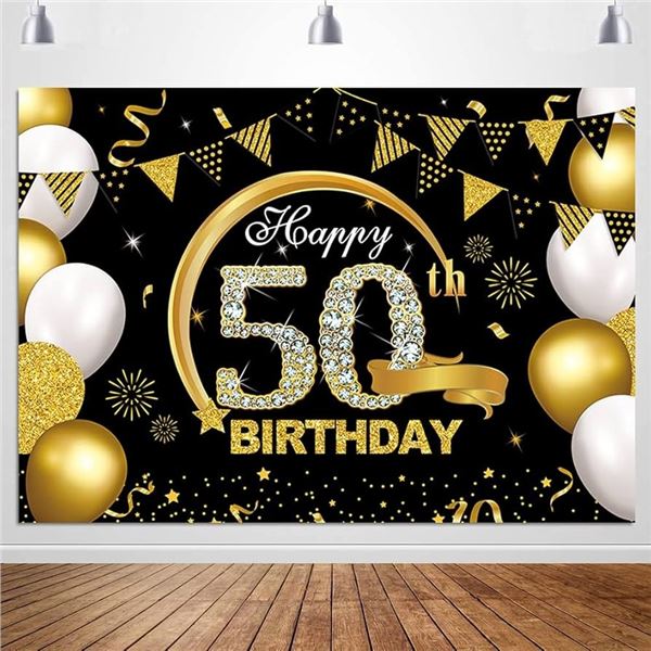 BRAND NEW 50TH BIRTHDAY BANNER