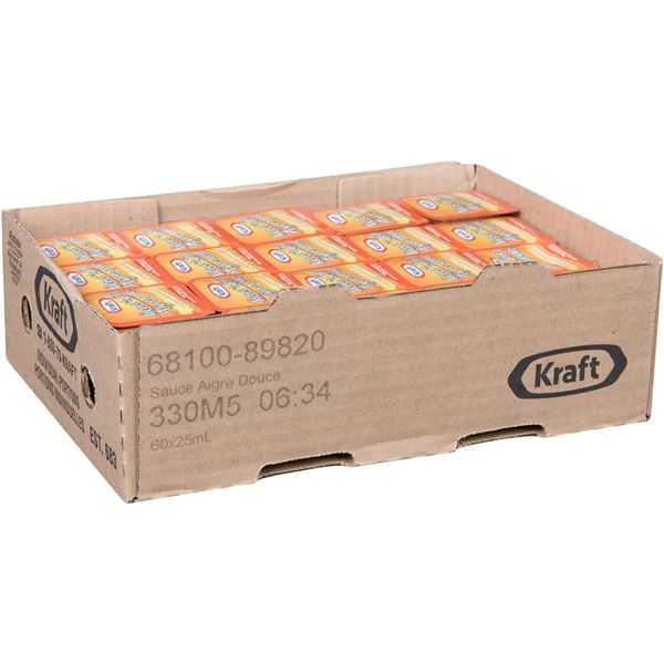NEW BOX OF 60 INDIVIDUAL KRAFT SWEET & SOUR SAUCE