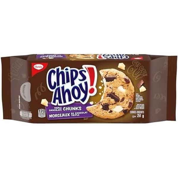 251G CHIPS AHOY TRIPLE CHOCOLATE CHUNK COOKIES