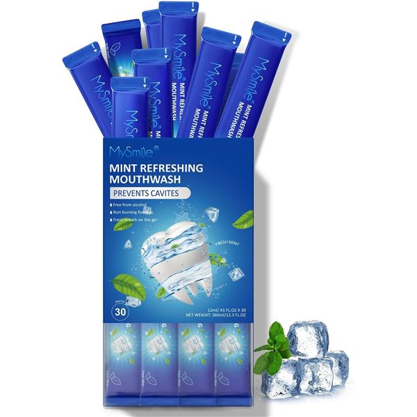 NEW MY SMILE MINT REFRESHING MOUTH WASH - 1 USE