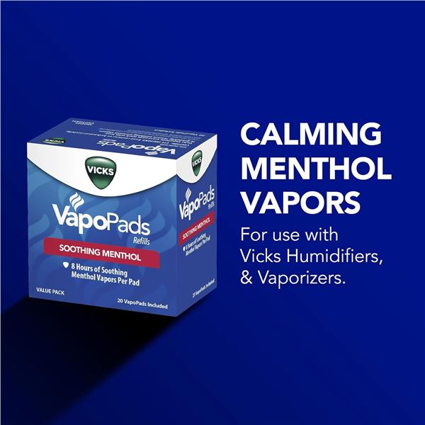 NEW VAPOPADS REFILLS 20 NIGHTS OF COMFORT - 8 HOUR