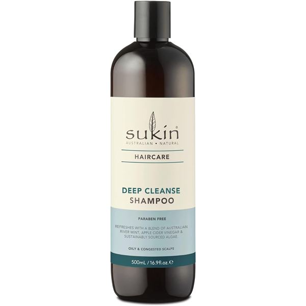 NEW 500ML BOTTLE OF SUKIN DEEP CLEANSE SHAMPOO