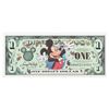 Image 1 : A $1 Series 2000 Mickey Mouse Disney Dollar.