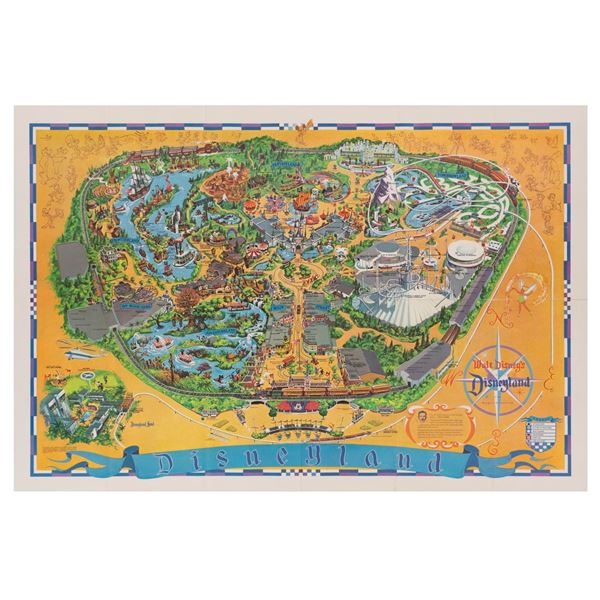 A 1966 Disneyland Souvenir Map.