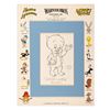Image 1 : A Porky Pig Drawing Signed by Animator Virgil Ross.