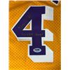 Image 2 : BYRON SCOTT SIGNED LOS ANGELES LAKERS JERSEY WITH '3X NBA CHAMP' INSCRIPTION PSA COA