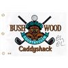 Image 1 : CHEVY CHASE SIGNED CADDYSHACK BUSHWOOD COUNTRY CLUB FLAG BECKETT COA