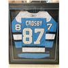 Image 1 : SIDNEY CROSBY SIGNED AND CUSTOM FRAMED WINTER CLASSIC JERSEY WITH COA