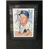 Image 1 : MICKEY MANTLE SIGNED AND FRAMED 1951 BOWMAN PICTURE 175/450 JSA COA