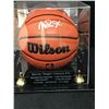 Image 1 : MAGIC JOHNSON SIGNED BASKETBALL ENCASED BECKETT COA