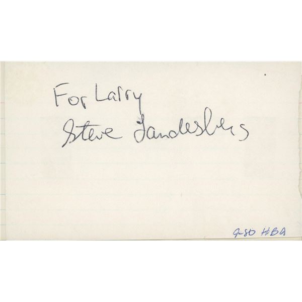 Barney Millers Steve Landesberg signed note