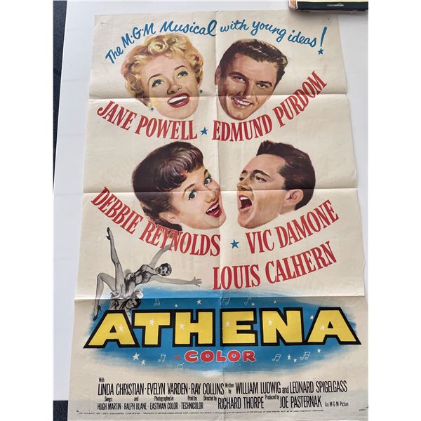 Athena 1954 vintage movie poster