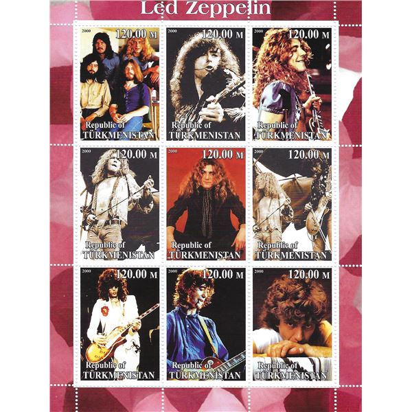 Led Zeppelin stamps