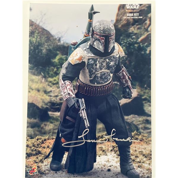 Star Wars The Mandalorian Temuera Morrison signed photo