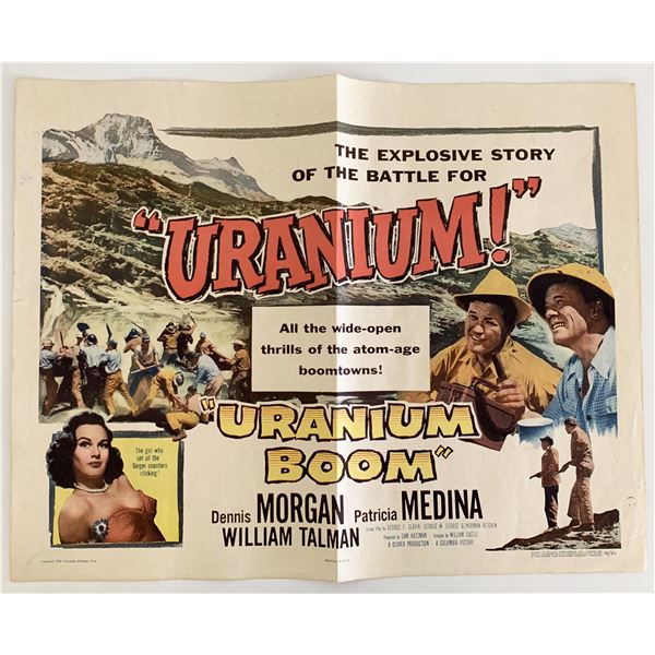 Uranium Boom vintage movie poster