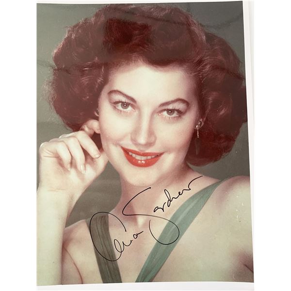 Ava Gardner signed photo