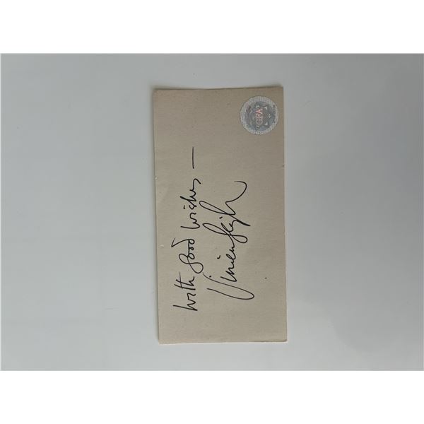 Vivien Leigh original signature GFA authenticated