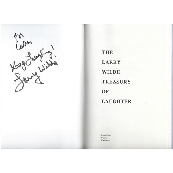 Larry Wilde signed book