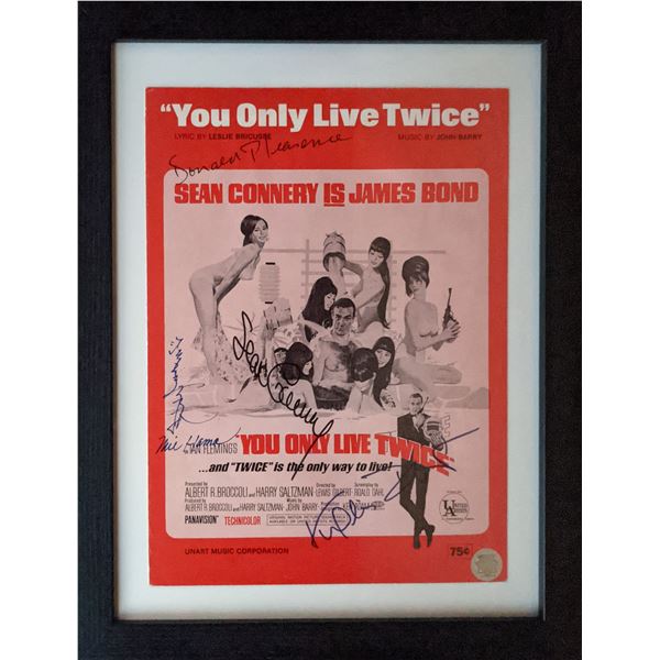 You Only Live Twice cast signed sheet music. GFA Authenticated