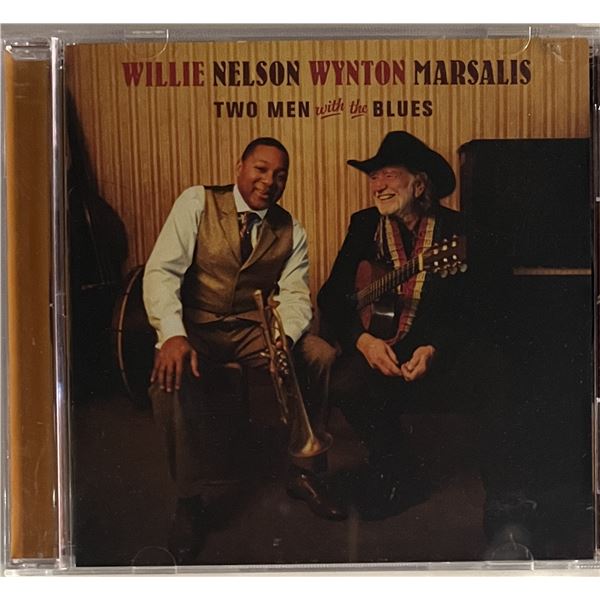 Willie Nelson Wynton Marsalis Two Men With The Blues CD. 5x6 inches