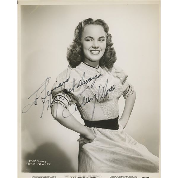 The Barefoot Mailman signed Terry Moore photo