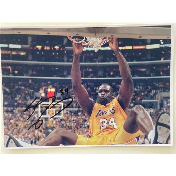LA Lakers Shaquille O'Neal signed photo