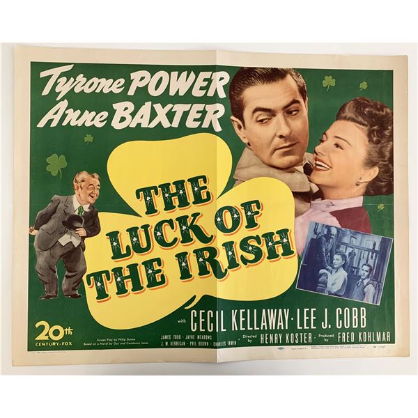 The Luck of the Irish vintage movie poster