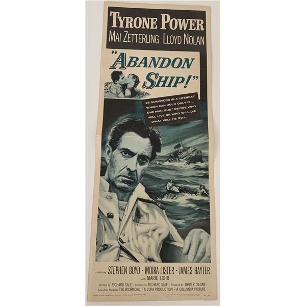 Abandon Ship vintage movie poster