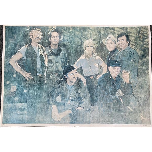 MASH Bernie Fuchs signed numbered lithograph