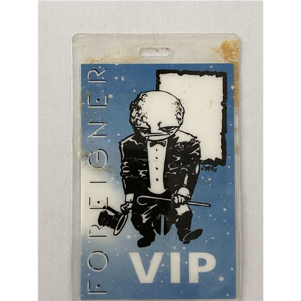 Foreigner VIP Backstage Pass