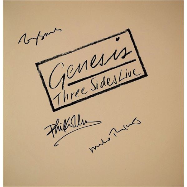 Genesis Three Sides Live signed album