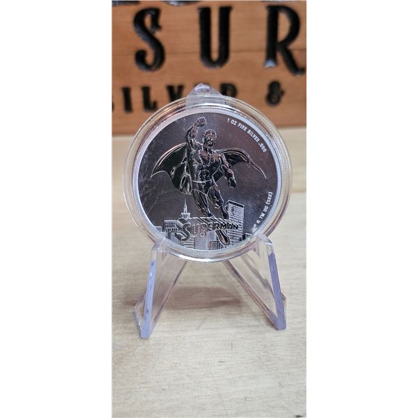 Lot 6-1) 1 oz Silver DC Comics Superman  Samoa 2023
