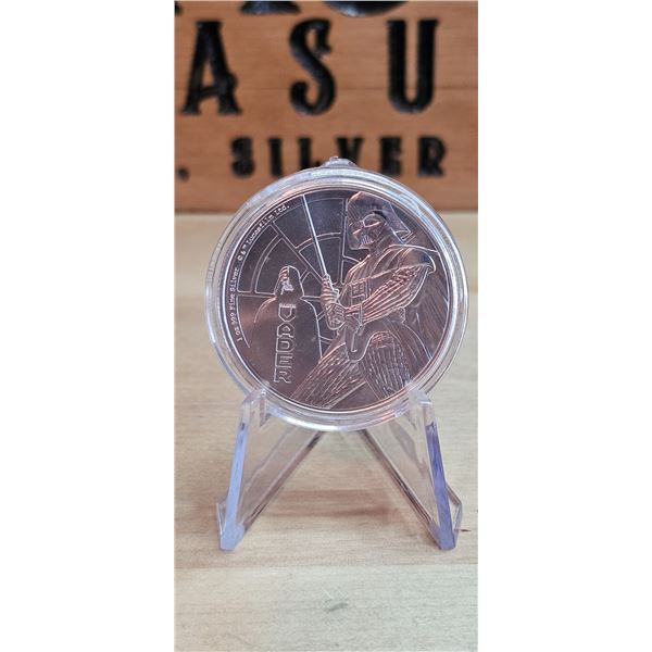 Lot 16-1) 1 oz Silver Niue Star Wars Darth Vader Coin 2022