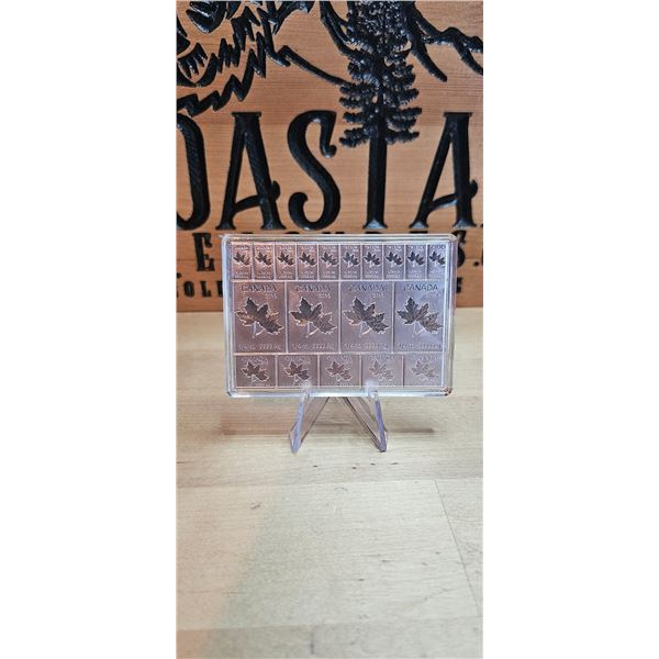 Lot 28-1) 2 oz Mapleflex Bars Canada Silver 2018 Royal Canadian Mint in Plastic Cases