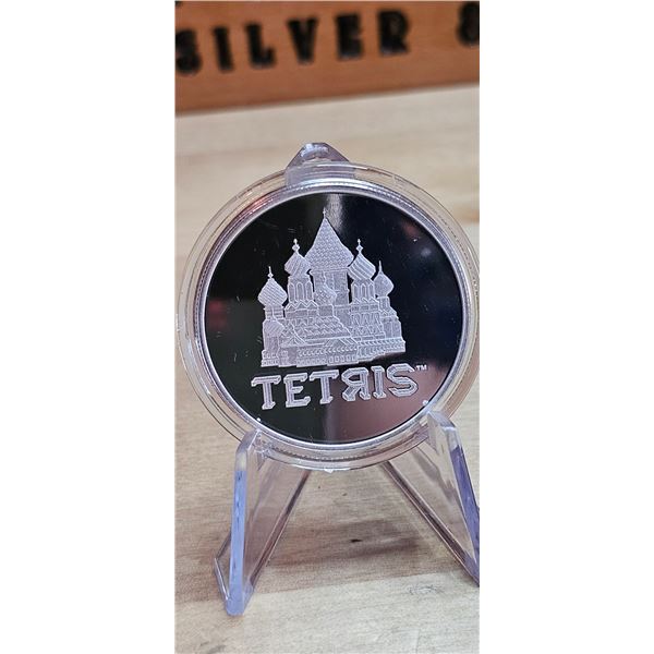Lot 32-1) 1 oz Silver Niue Tetris St. Basil's Cathedral 2021