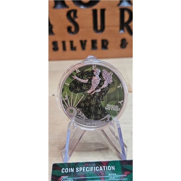 Lot 47-1) 1 oz Silver U.S. Eagle High Flying Edition  2024