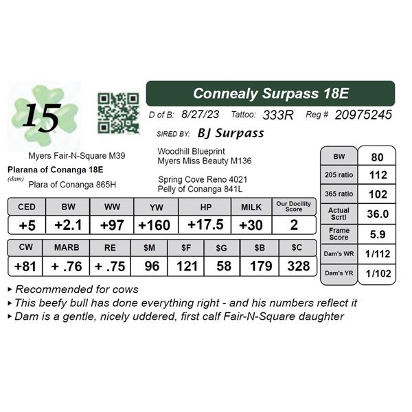 Connealy Surpass 18E