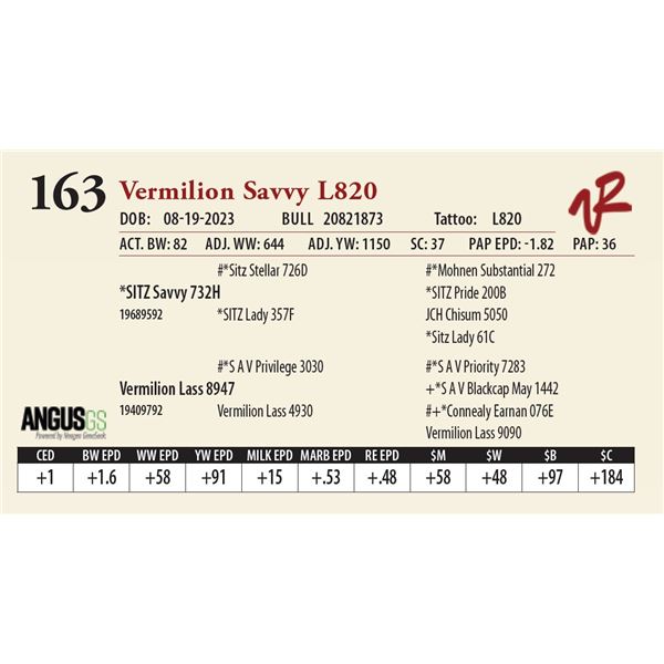 VERMILION SAVVY L820