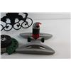 Image 2 : (2) Garden Sprinklers and Wired Garden Hose Hanger